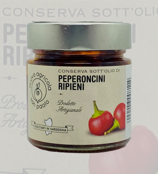 Conserva sott’olio 230 gr Peperoncini ripieni Nuova San Paolo