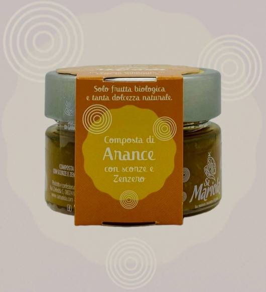 Composta Bio di arance scorze e zenzero Azienda agricola Sa Mariola