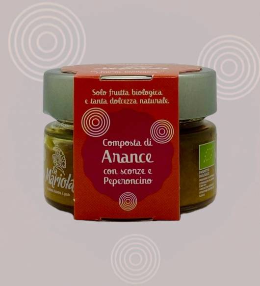 Composta Bio di arance scorze e peperoncino Azienda agricola Sa Mariola