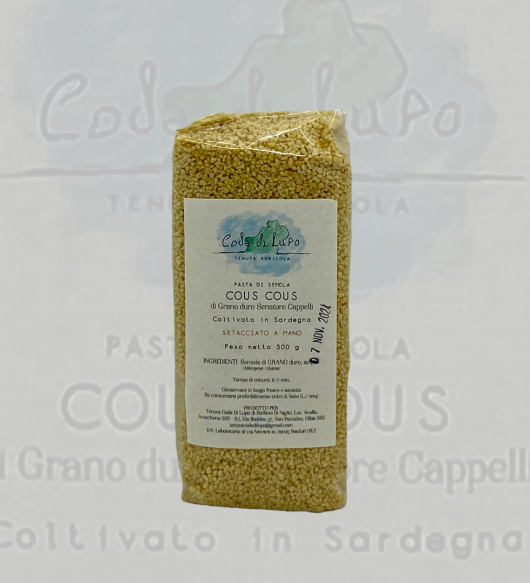 Cous Cous setacciato a mano 500gr Coda di Lupo