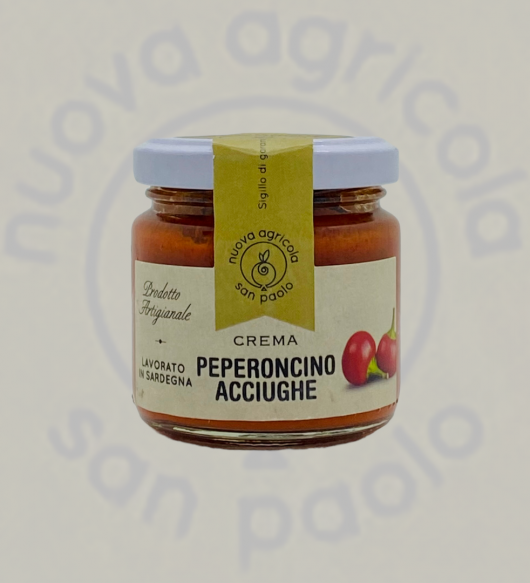 Creme spalmabili salate 90 gr Peperoncini e acciughe Nuova San Paolo