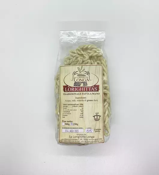 Lorighitta Longa artigianale classica 250gr Sa Lorighitta Longa