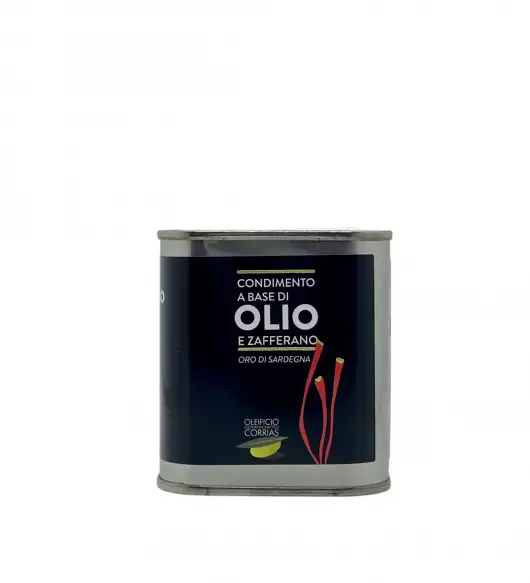 Olio con spremitura di zafferano Oleificio Corrias
