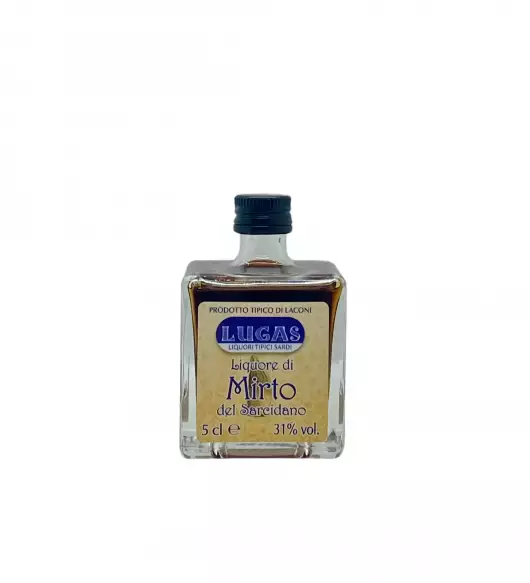 Liquore di mirto 31% bottiglietta impilabile 5cl Liquorificio Lugas