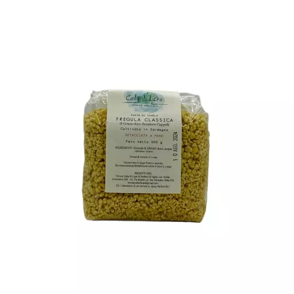 Fregula classica setacciata a mano 500gr Coda di Lupo