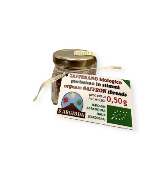 Zafferano biologico 0,50gr in vasetto di vetro