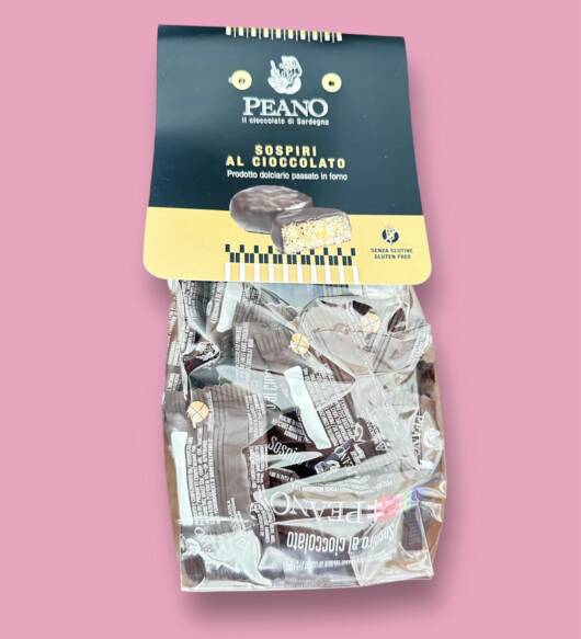 Sospiri al cioccolato 200gr. Peano, il cioccolato di Sardegna.