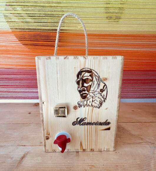 Bag in box in legno.