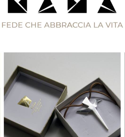 MAMA croce artigianale in argento 925